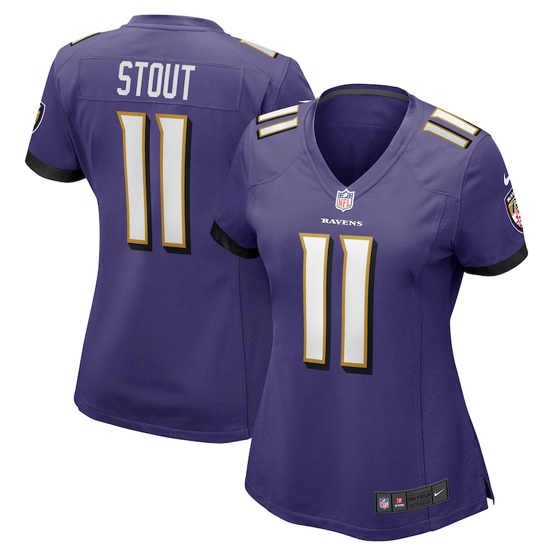 None Jordan Stout BAL Ravens Bold Game-Ready Jersey for NFL Fans