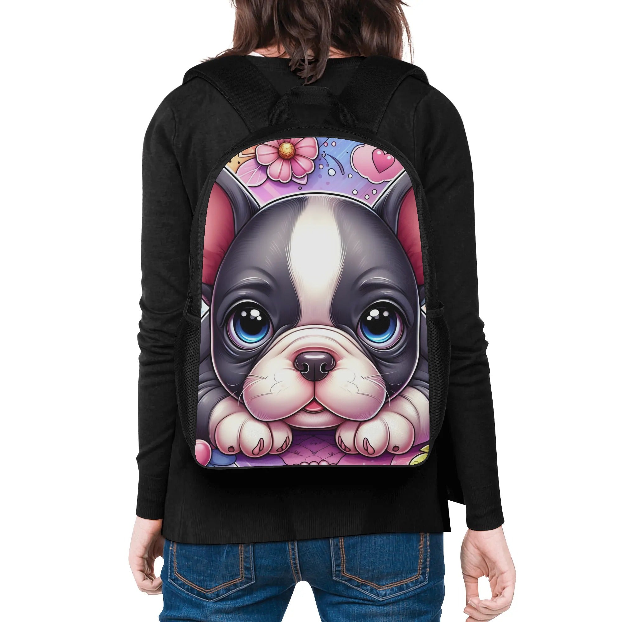 Frenchie-Fan Everyday Coco - 17 Inch Backpack for Fashion Lovers