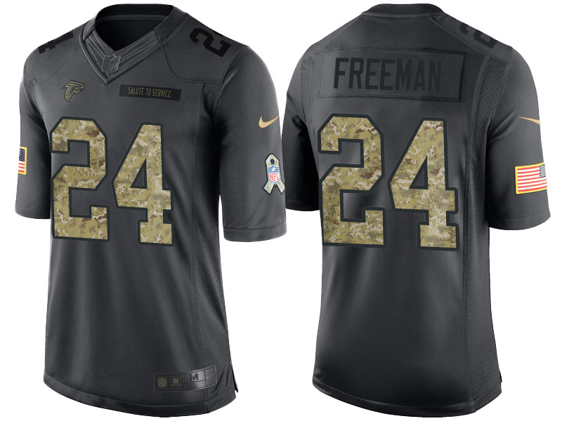 Authentic A F Falcons NFL #24 Devonta Freeman Limited Team Color Je...