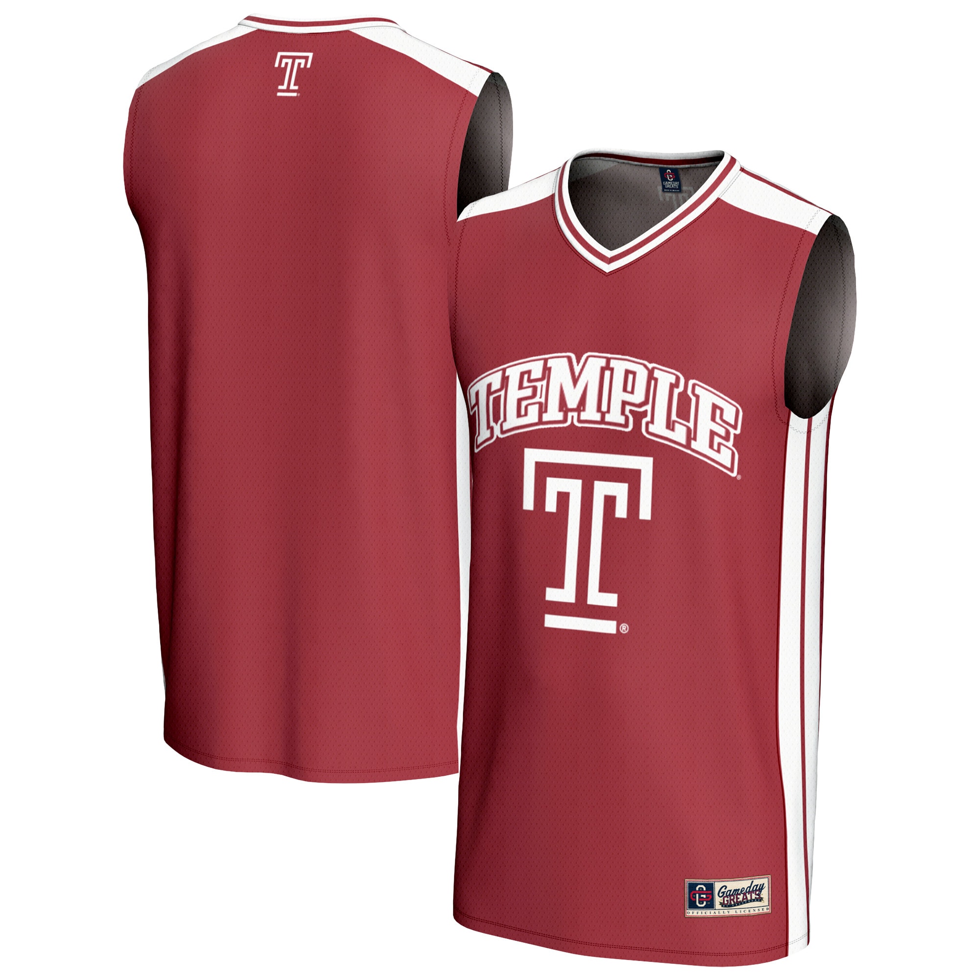 [NJP] Temple Owls GameDay Greats Youth Basketball Jersey - Red
