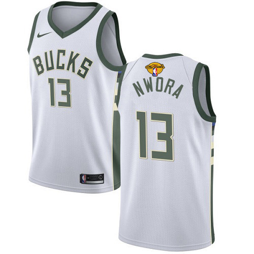 Superior MIL #13 Jordan Nwora 2021 Finals NBA Swingman Jersey White -