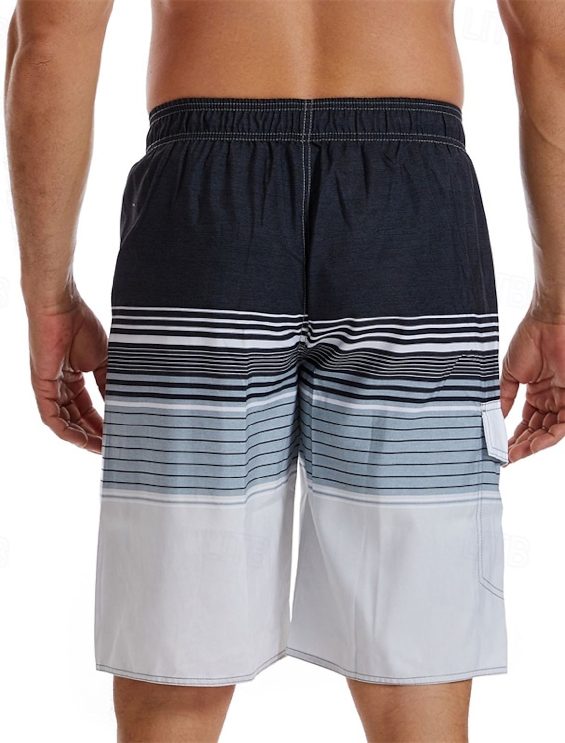 Men's Board Shorts Swim Shorts Swim Trunks Stripes Printed Drawstring with Pockets Quick Dry With Pockets Board Shorts Bottoms Surfing Beach Water Sports Summer