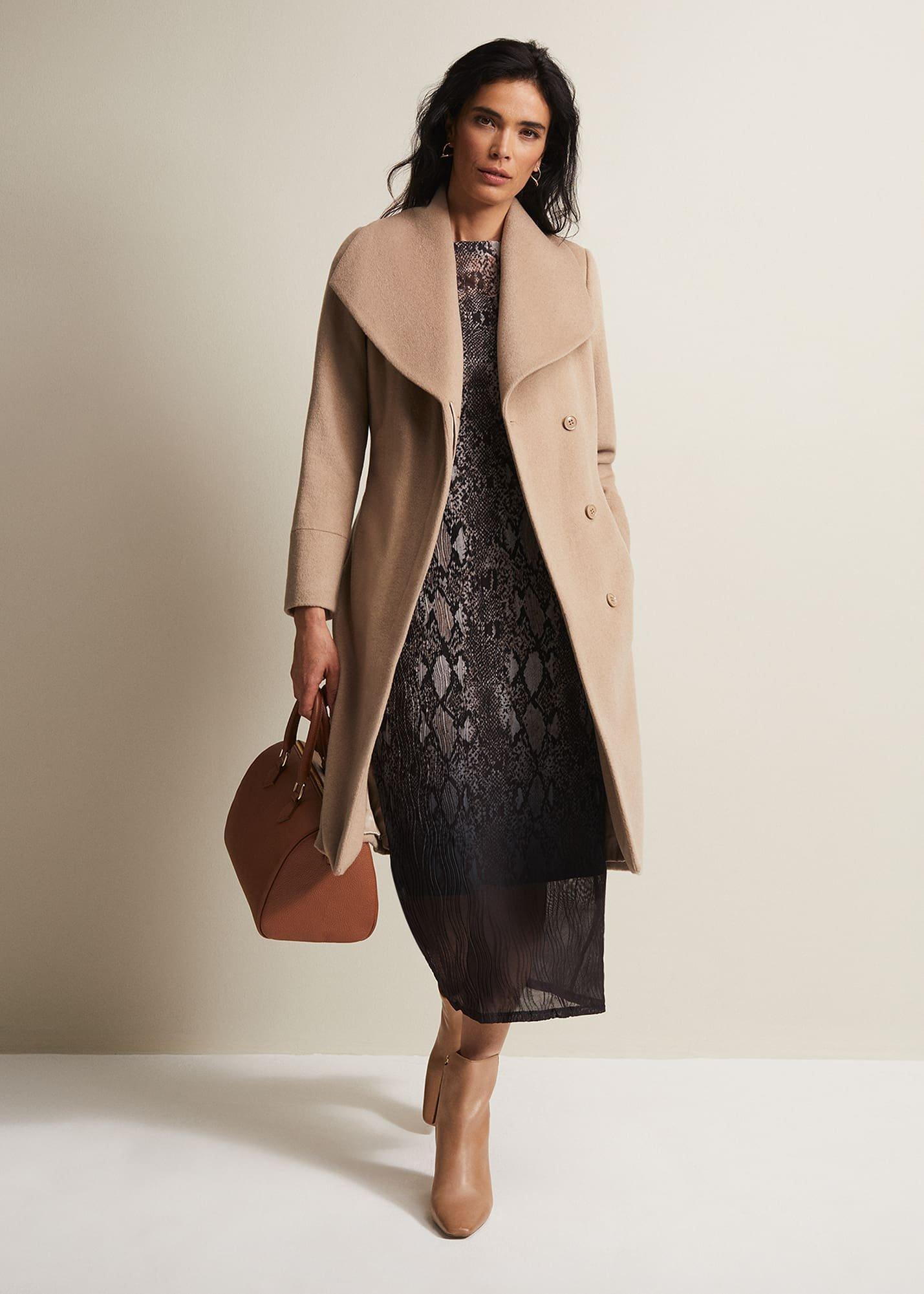 Nicci Belted Wool Coat