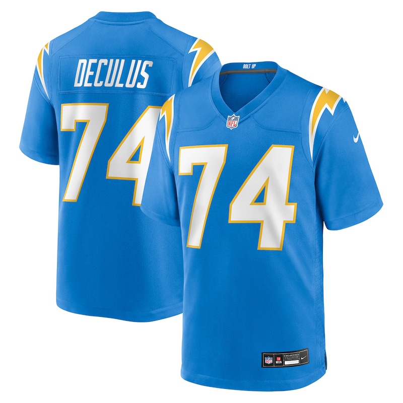 None Austin Deculus LA Chargers Dynamic Durable Jersey for NFL Fans
