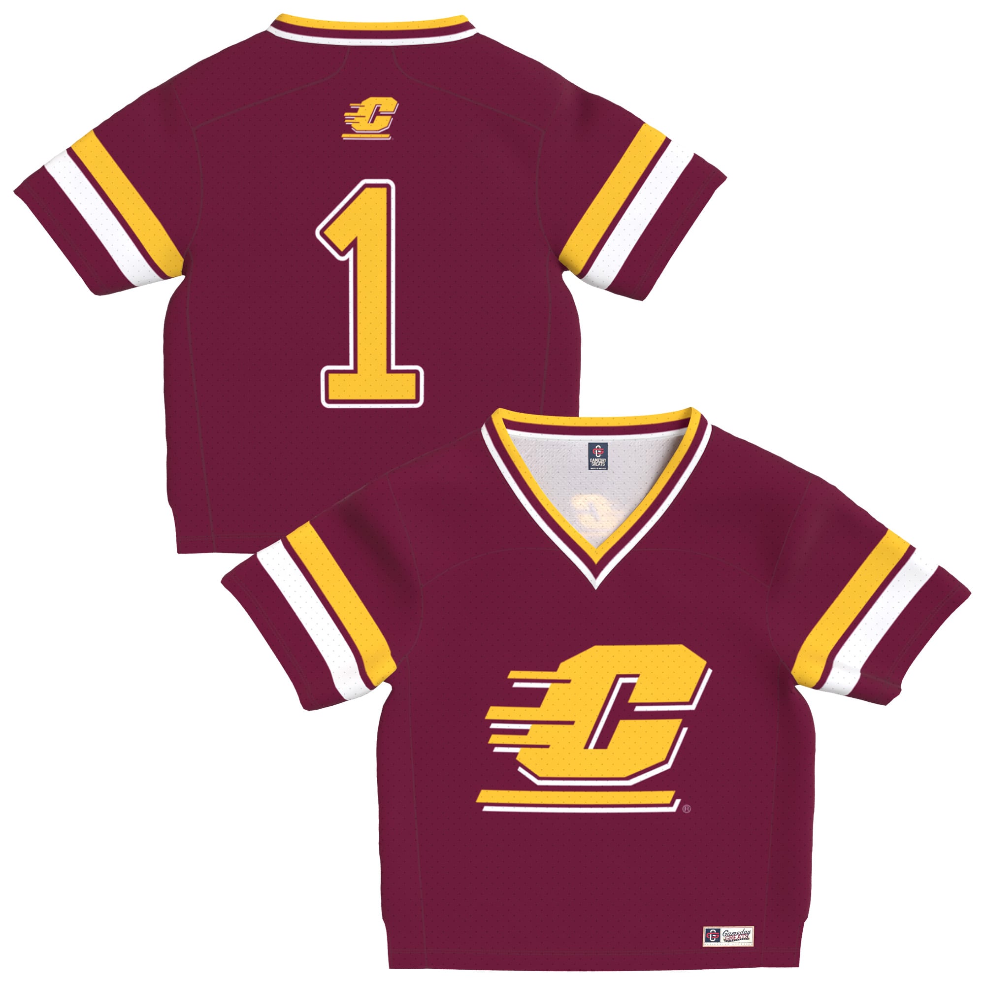 Infant Maroon Central Michigan Chippewas Lightweight Collegiate Football Fashion Jersey