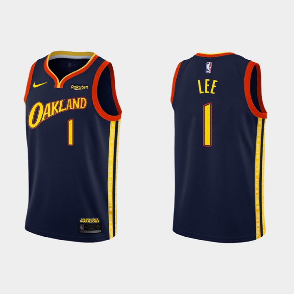 Golden State Warriors 1 Jersey Navy City Edition - NBA Collection
