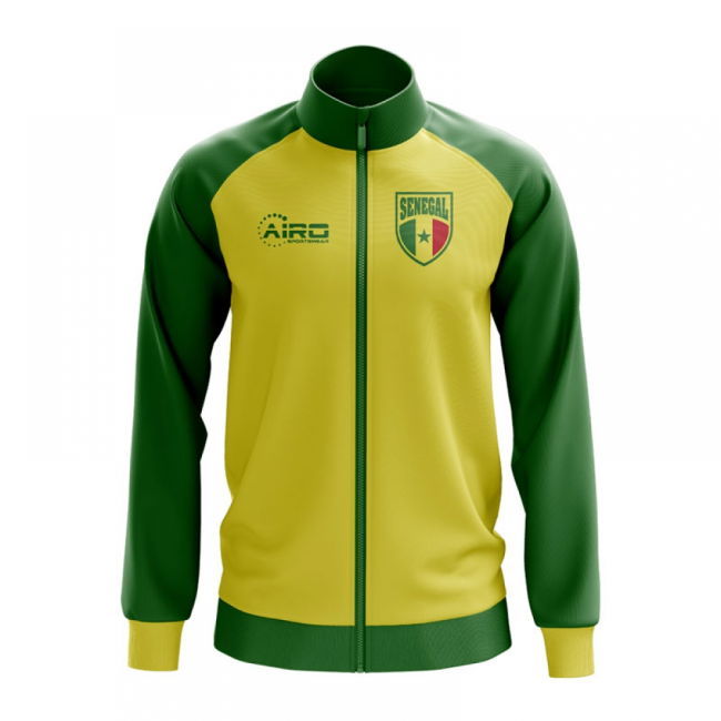 Pro-Grade Senegal Concept Football Track Jacket (Yellow)