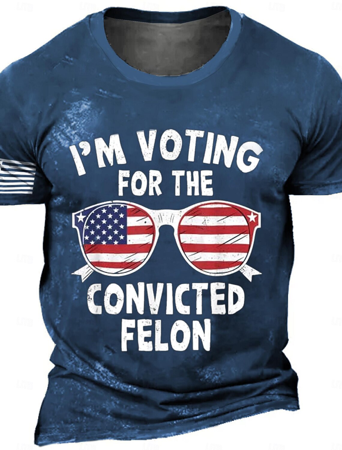 4th of July 2026 250th Memorial Day Men's Patriotic Vintage Retro Patriot 3D Print US Flag Veteran Crew Neck Short Sleeve T-Shirt