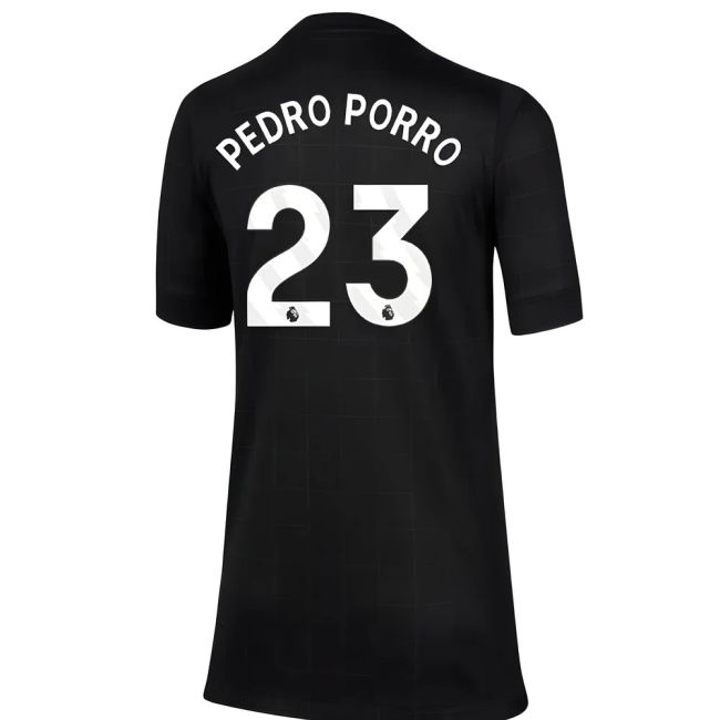 Tottenham 2025-20 Away Football Shirt Pedro Porro (23) M S Kids