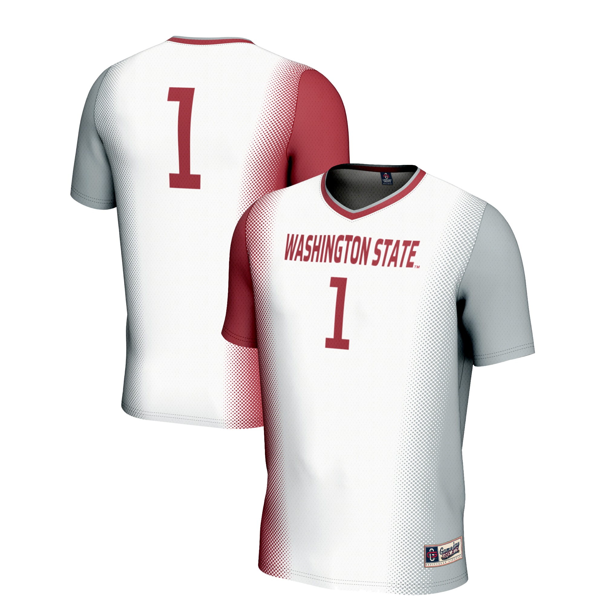 [SJH] Washington State Cougars GameDay Greats Youth Lightweight Women's Soccer Jersey - White