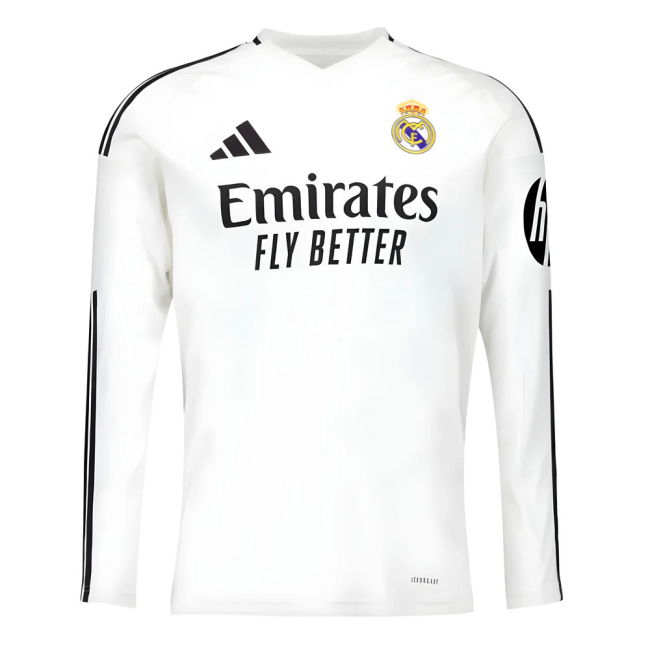 2024-2025 Real Madrid Long Sleeve Home Shirt (Kroos 8)