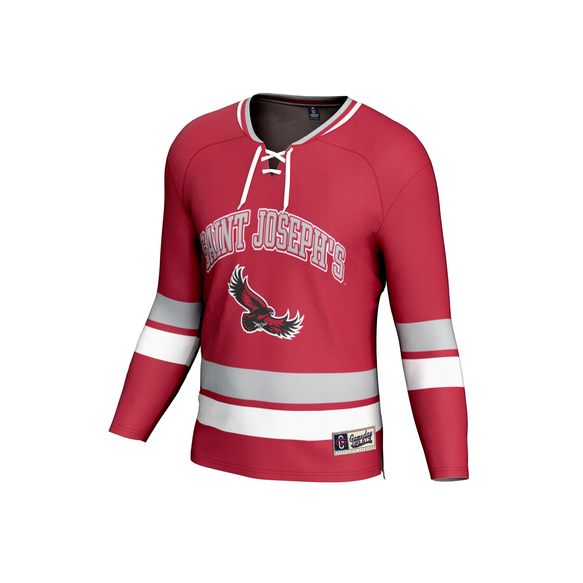 [NJP] Saint Joseph's Hawks GameDay Greats Unisex Spirit Hockey Jersey - Crimson