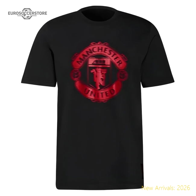 Professional Top-Grade Man Utd 2021-2022 Authentic Tee Black