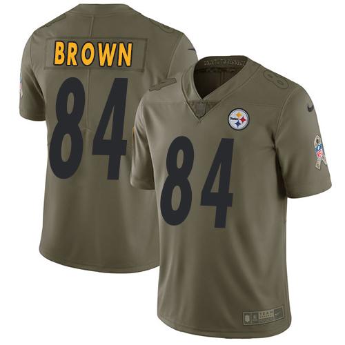 NFL P S Steelers #84 Antonio Brown Brown Limited Jersey-v8