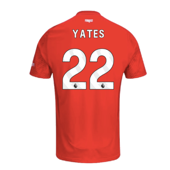 Special Offer 2024-2025 Home Soccer Jersey Yates 22 Adults Breath#258