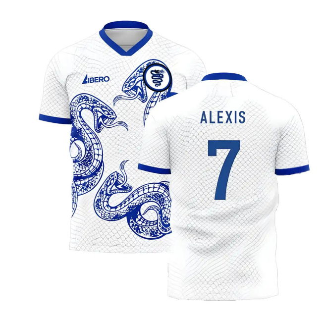 Football Away Concept Football Kit Libero Alexis #7 Authentic Desi...