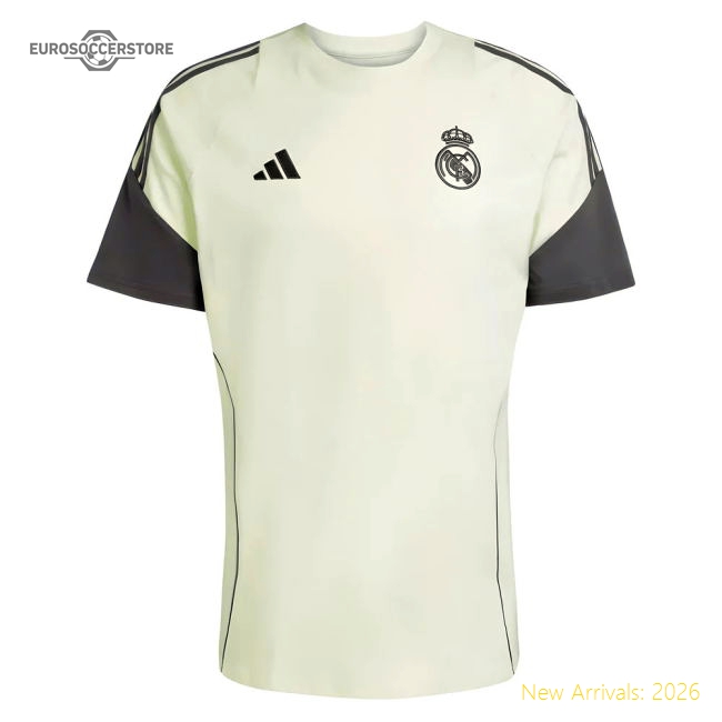 Best-Selling 2025-2026 Real Madrid Training Tee (Almost Lime)