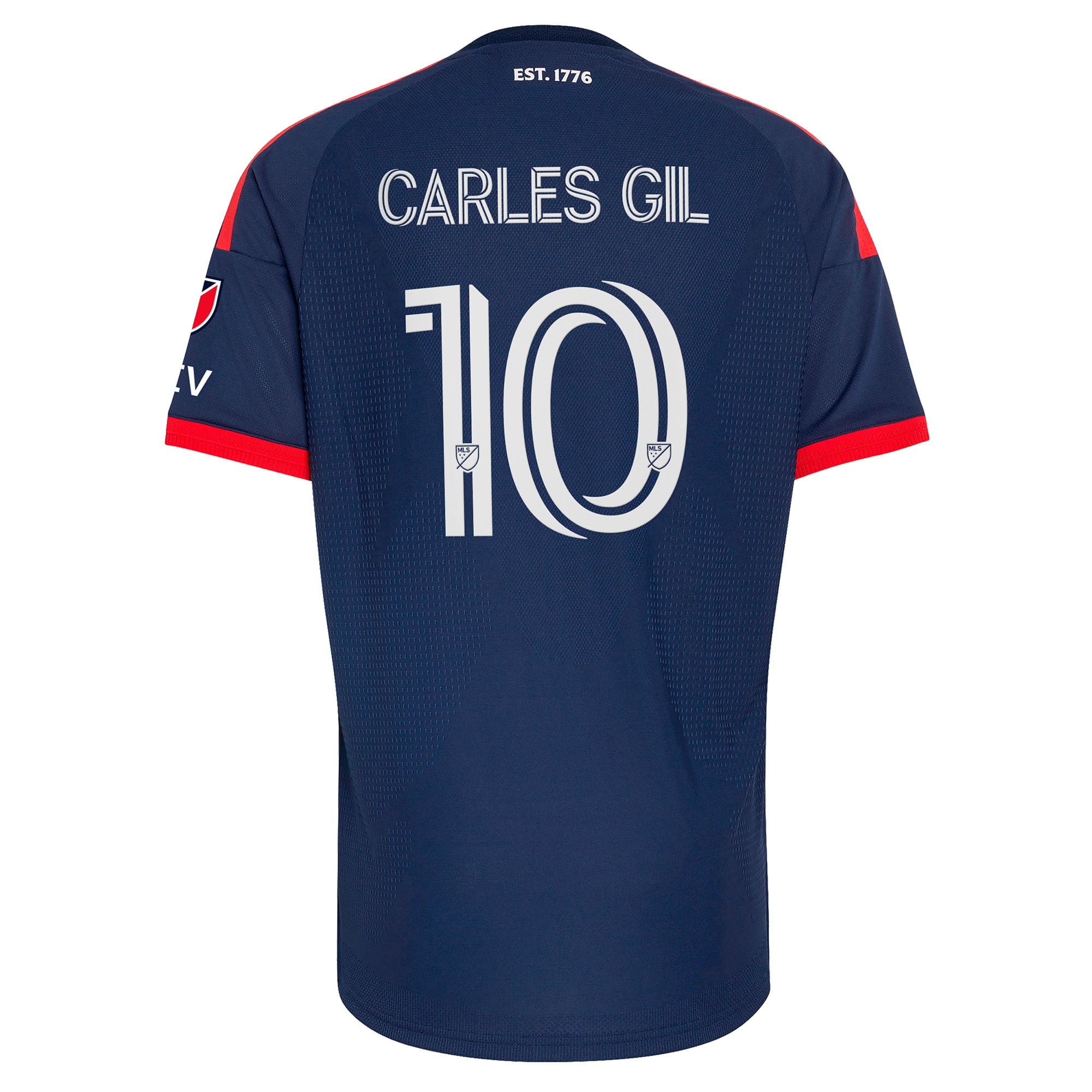 [SJH] Carles Gil New England Revolution 2026 Independence Day On-Field Authentic Patch Jersey - Blue