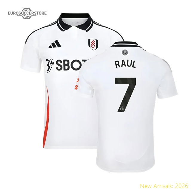 High-Quality 2024-2025 Fulham Official Home Jersey Raul 7