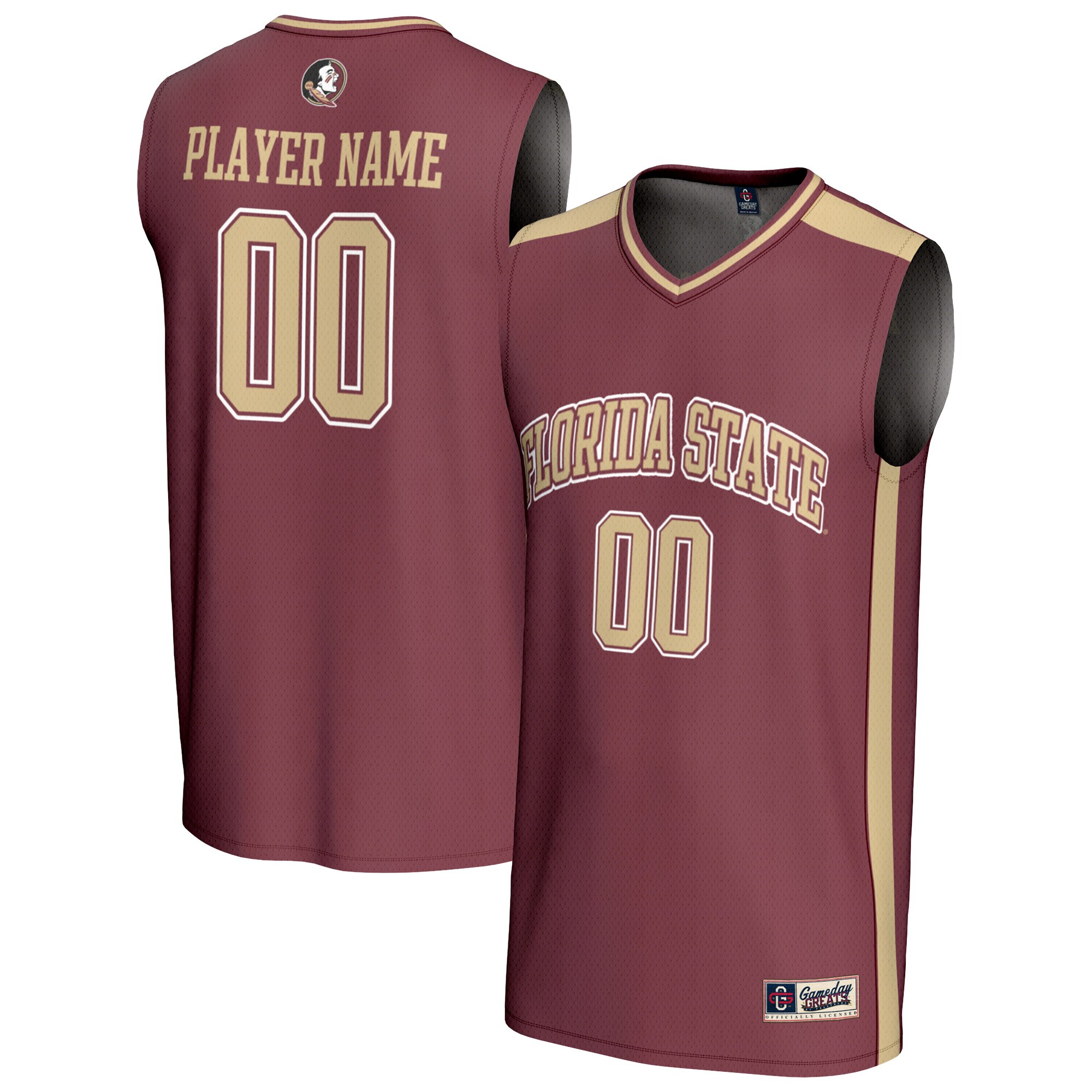 [DDG] Florida State Seminoles GameDay Greats NIL Pick-A-Player Lightweight Basketball Fashion Jersey - Garnet