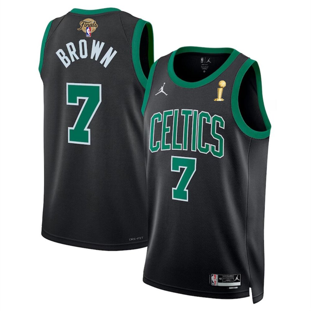 Pro Grade Boston Celtics 7 Jersey - Black - Basketball Fan Gear