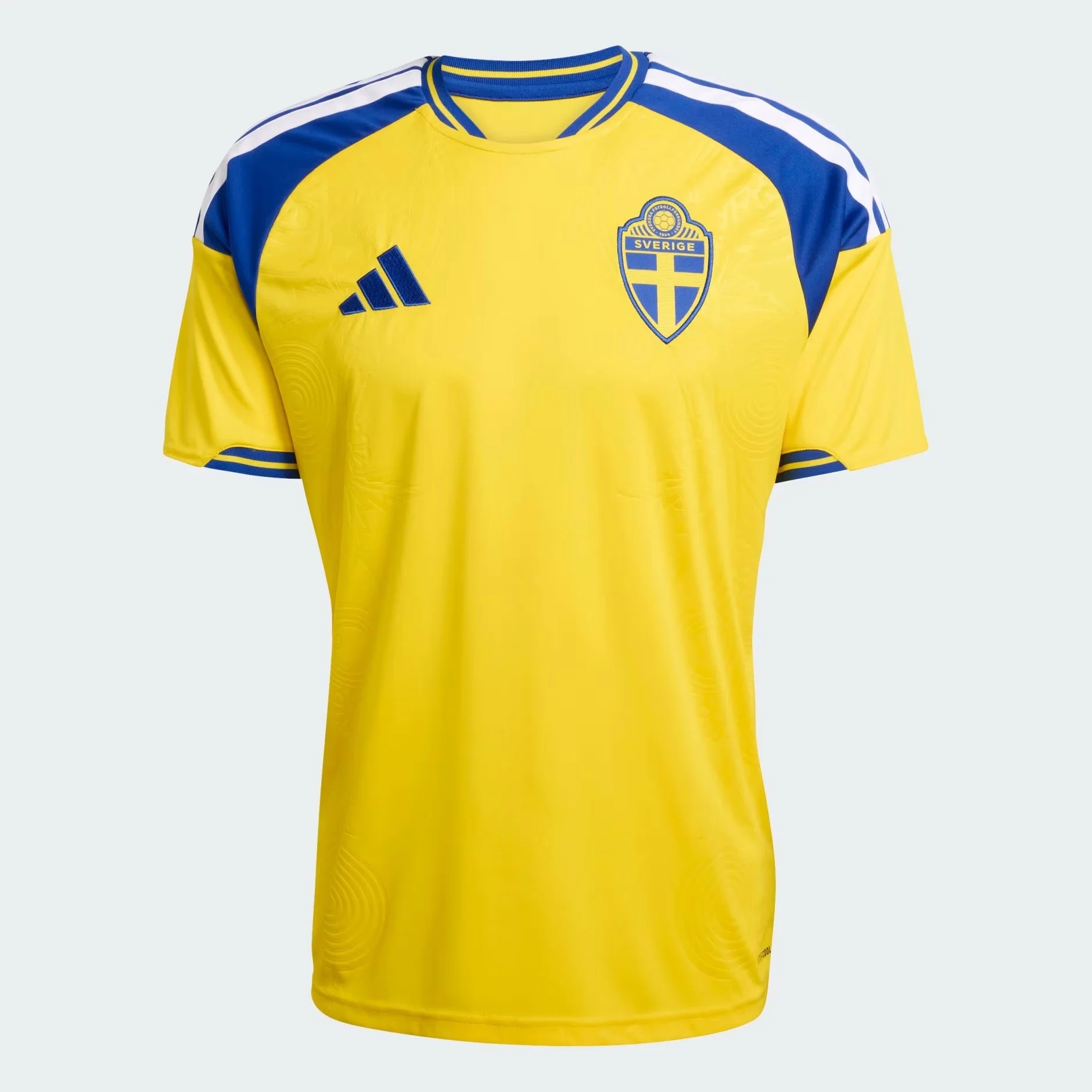 Sweden 2026 Home Jersey - Men's | Slim Fit Retro Football Shirt with Climacool Breathability