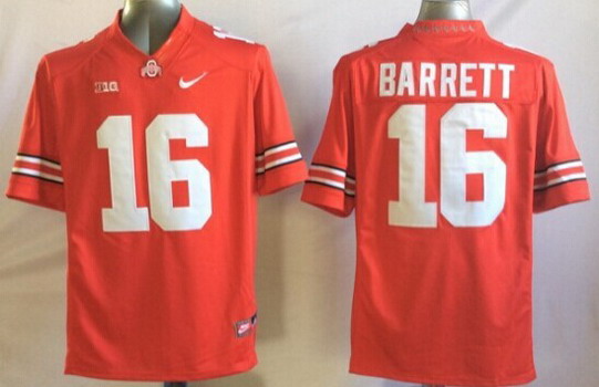 Men's Ohio St Buckeyes Red 2014 embroidered None #16 stitched Jersey