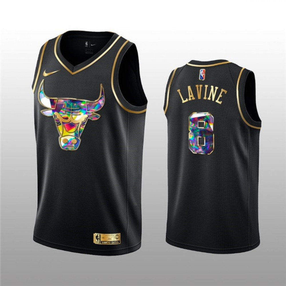 Durable Jersey Chicago Bulls 8 - Black Golden Edition - Must-Have Jersey