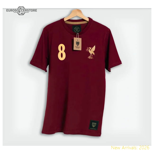 Authentic The Bird Steven Gerrard Bordeaux 8 Retro T-shirt - Premium