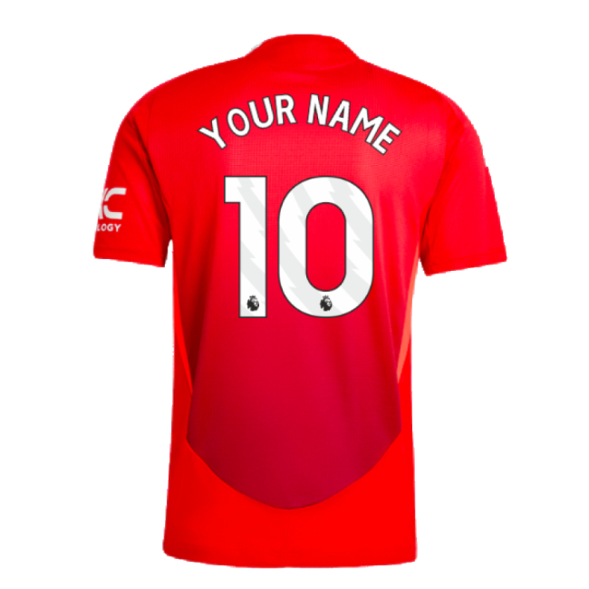 2024-2025 Man Utd Authentic Home Top (Your Name)