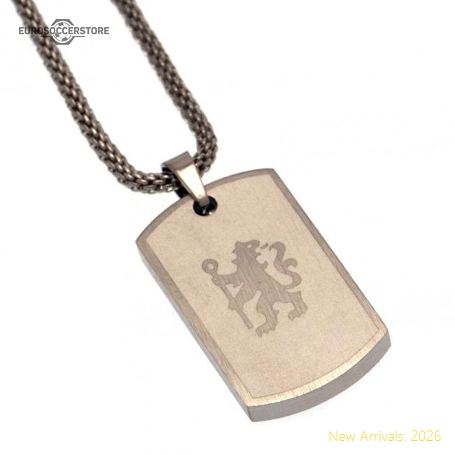 Authentic Chelsea Fc Icon Dog Tag & Chain - Premium Quality Football