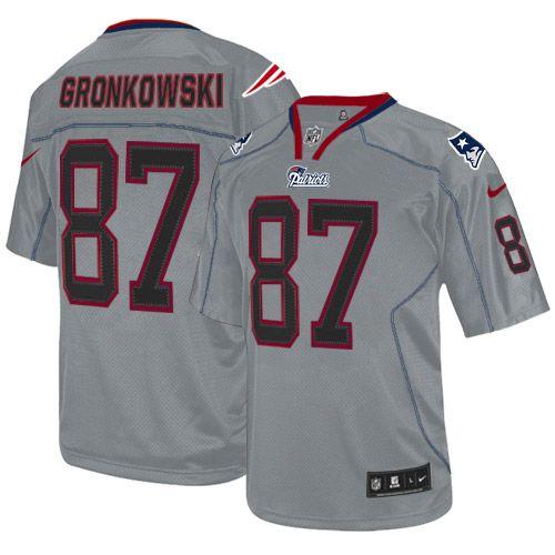 NFL NE Patriots #87 Rob Gronkowski Team Color Lights Out Jersey - H...