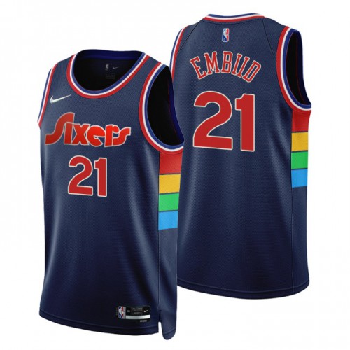 Nike 76ers Joel Embiid #21 Jersey - Great Value Premium Quality
