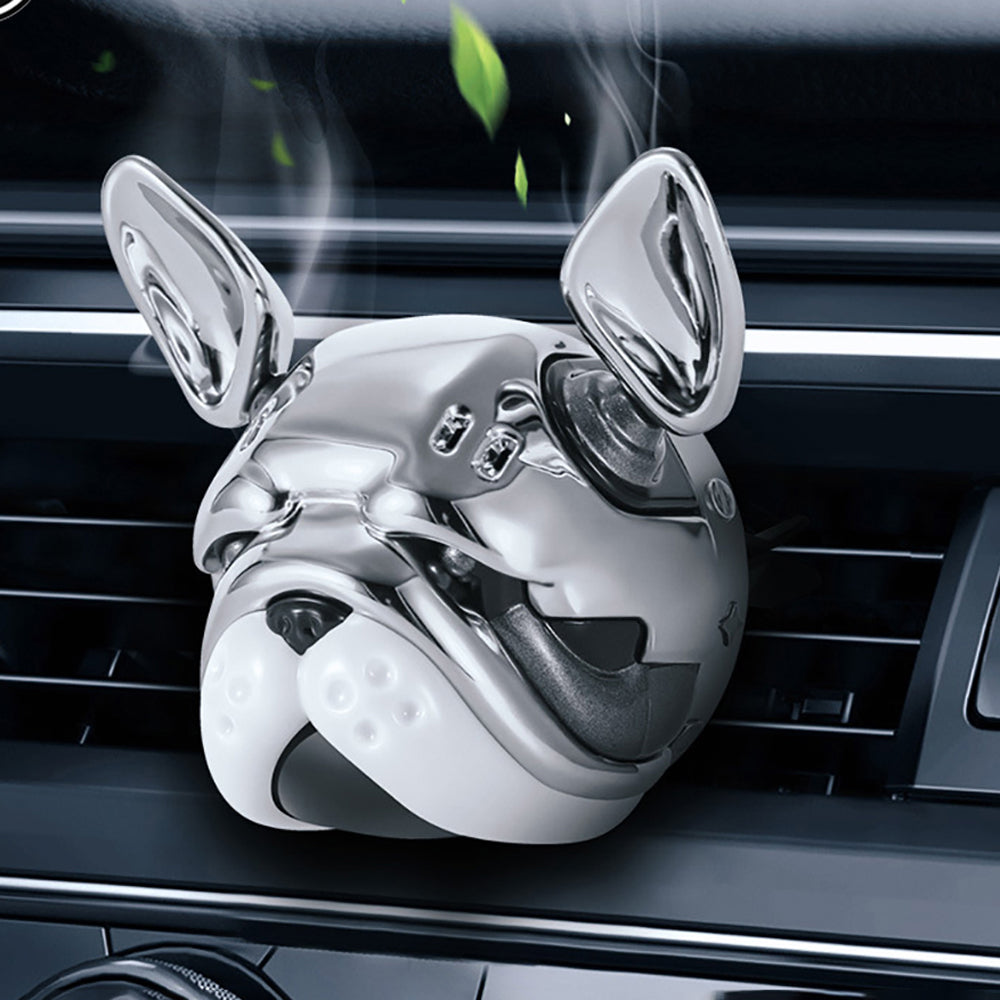Street-Ready Cozy French Bulldog Shaped Car Air Freshener for Dog Owners