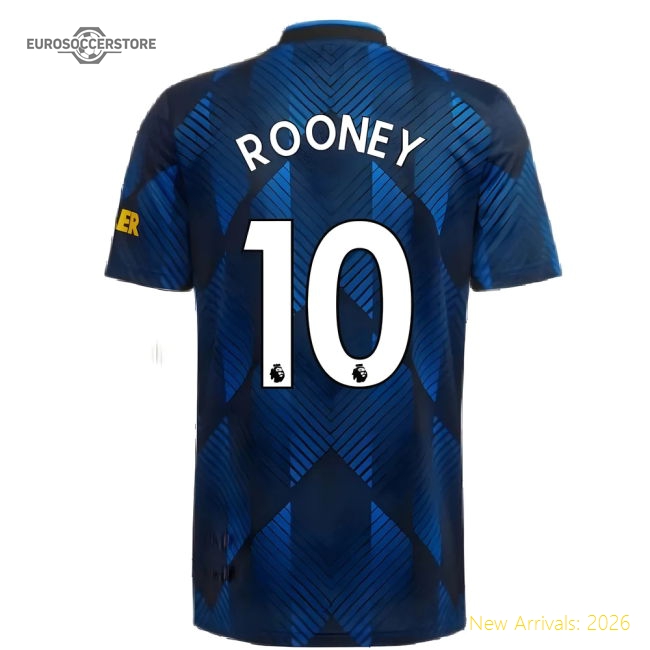 Top-grade Man Utd 2021-2022 Third Shirt (rooney 10) - Match Day Jersey