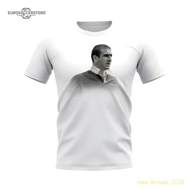 Eric Manchester Cantona United Legend T-Shirt (White) Fan Edition