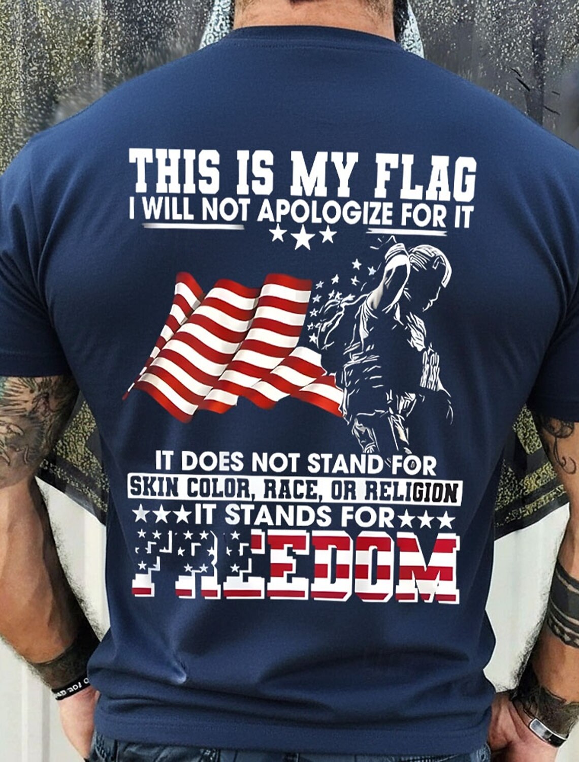 4th of July 2026 250th Memorial Day Men's 3D Print US Flag Veteran Crew Neck Short Sleeve T-Shirt Daily Street