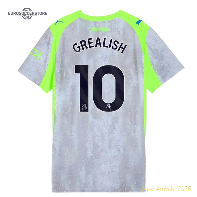 Premium Man City Womens Grealish Jersey 2025-2026 Stretchy
