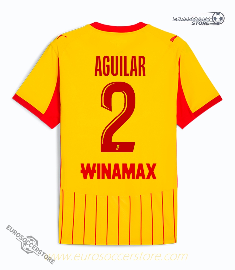RC Lens 25-26 Season Home Jersey - AGUILAR #2
