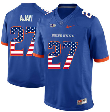 Men's None Blue 2024 high quality Jay Ajayi #27 embroidered Jersey