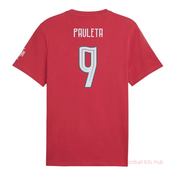 2026-2027 Portugal FtblCulture Tee (Red) (Pauleta 9)
