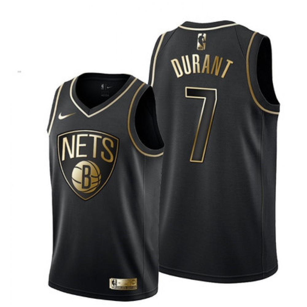 Brooklyn Nets Kevin Durant7 Black Jersey - Golden Edition - Game Day Essential
