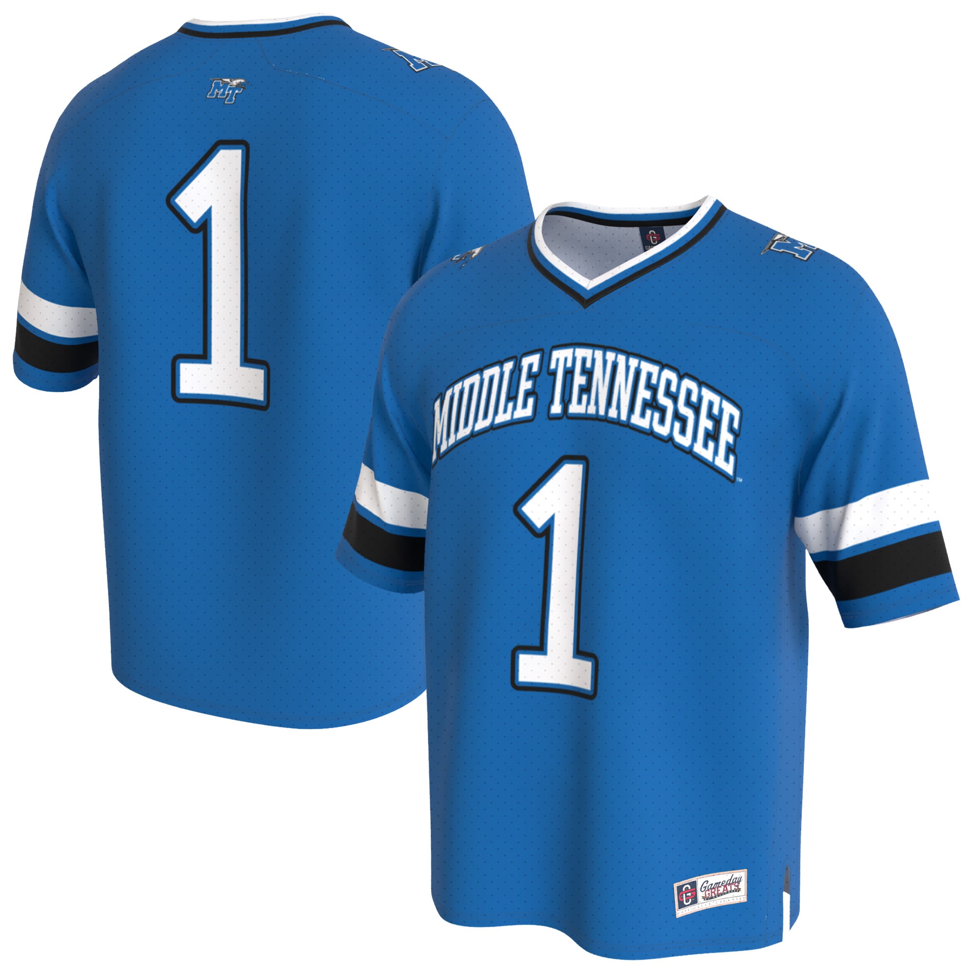 MTSU Blue Raiders GameDay Greats Unisex Lightweight Collegiate Football Fashion 26/27 Football Jersey - Royal