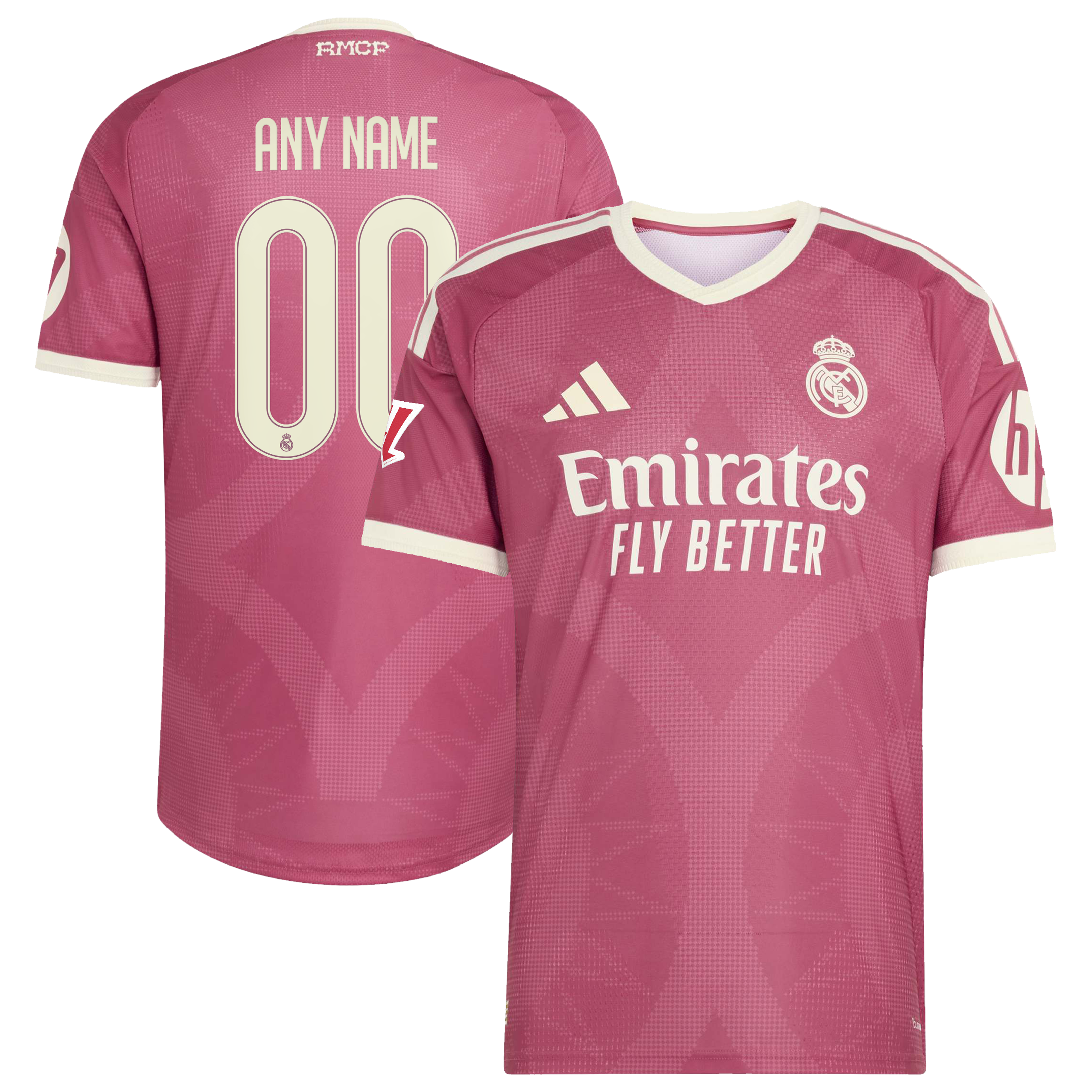 [JED] Real Madrid 2026/27 Third On-Field Authentic Custom Jersey - Pink