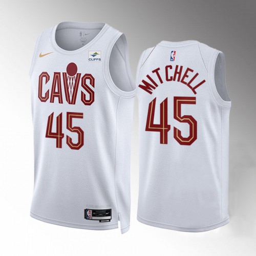 White Cleveland Cavaliers #45 Nike Jersey - Great Value Quality