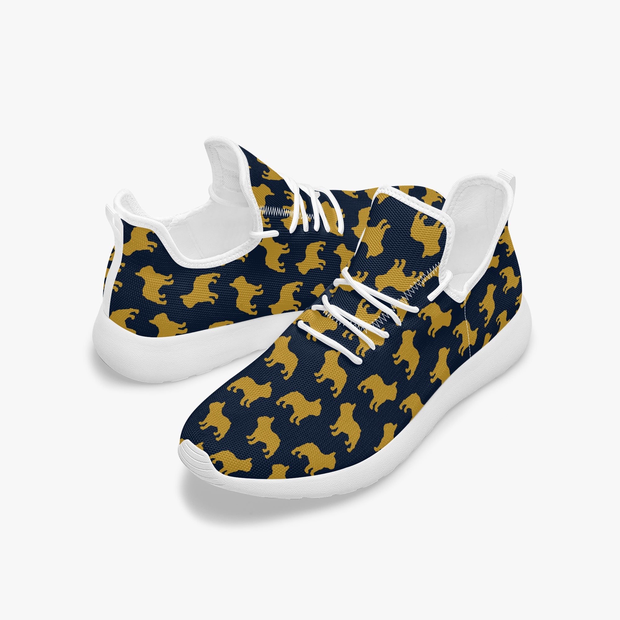 Bulldog Themed Classic Sneakers For Frenchie Fans | Premium Quality