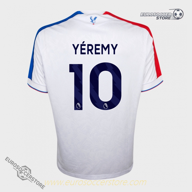 Crystal Palace 25-26 Third Eagle White Jersey with YÉREMY 10