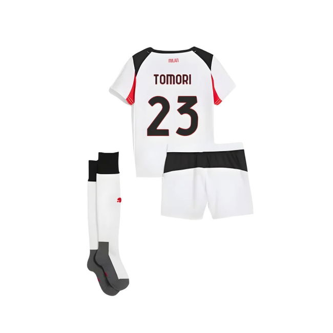 2025-2026 AC Milan Away Mini Kit (Tomori 23)