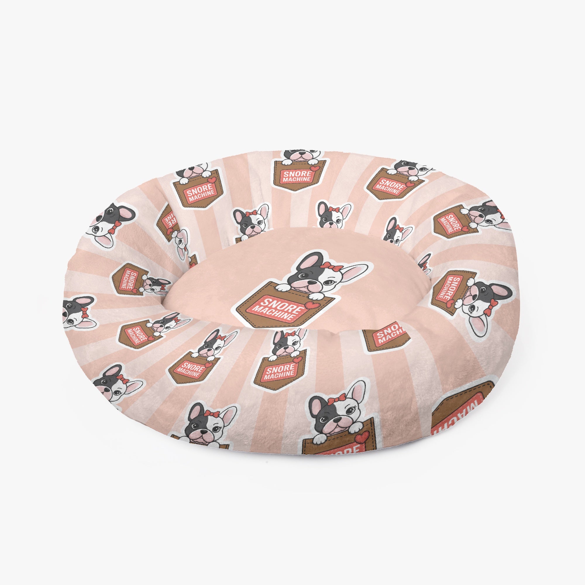 Soft Bacon - Cloud-comfort Frenchie Bed | Anti-anxiety French Bulldog...