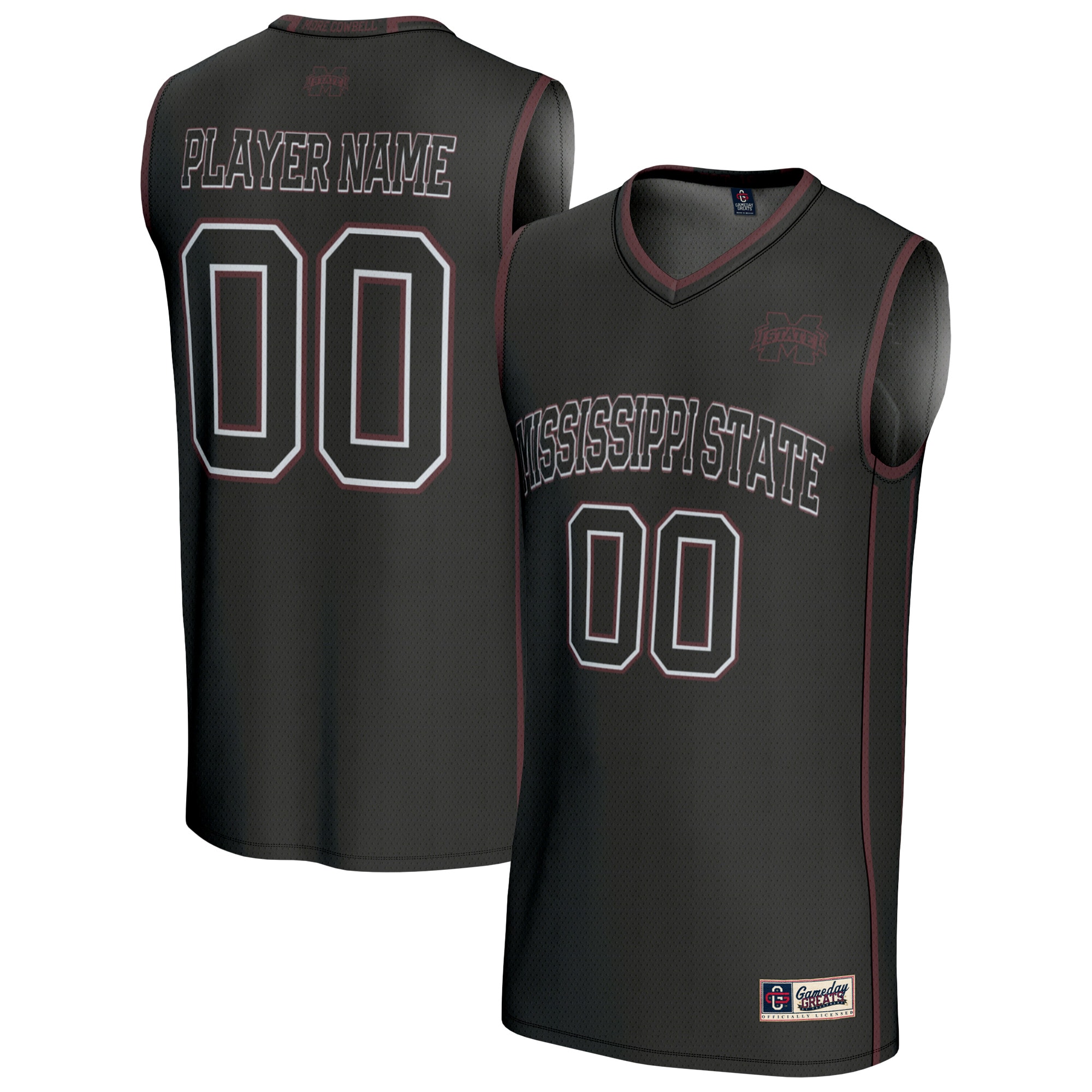 [NJP] Mississippi State Bulldogs GameDay Greats Youth Lightweight Collegiate Women's Basketball NIL Pick-A-Player Fashion Jersey - Black